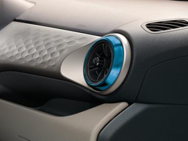 Hyundai i10 Designblende Innenraumbelüftung, Turquoise