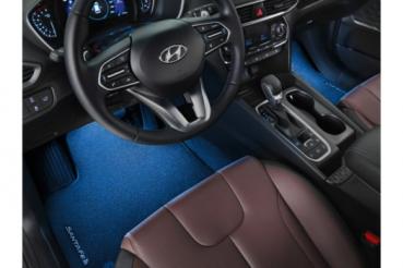 Hyundai Santa Fe LED Fußraumbeleuchtung, blau, 1st Reihe